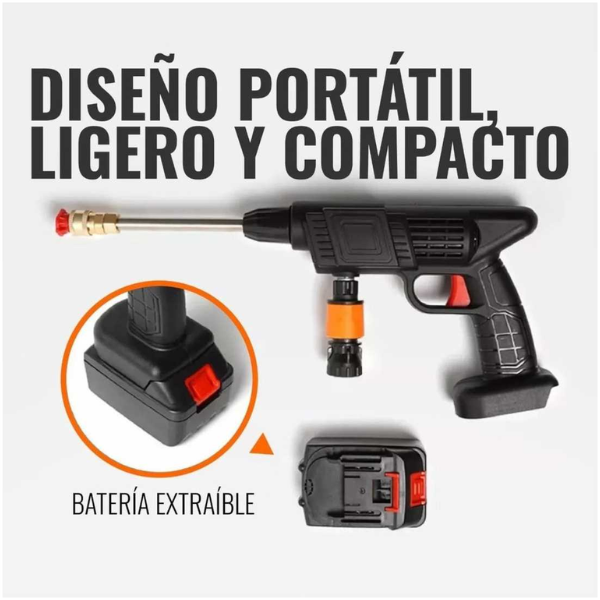 HydroJet Pro - Hidro lavadora Portátil  2 BATERIAS- Mas CINTA Impermeable ProExtrem x 5mts GRATIS